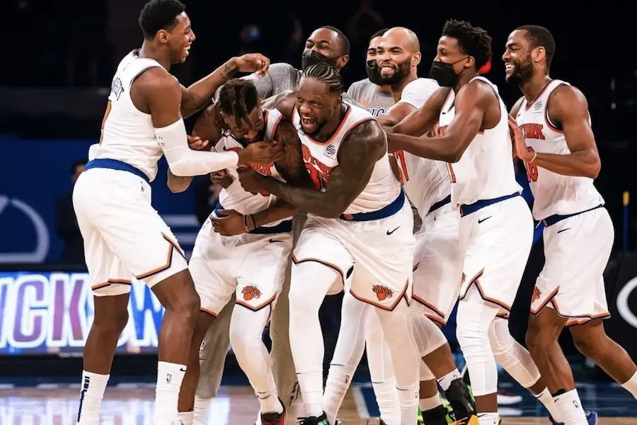 New York Knicks NBA projected lineups and lineups from 2022 NBA season